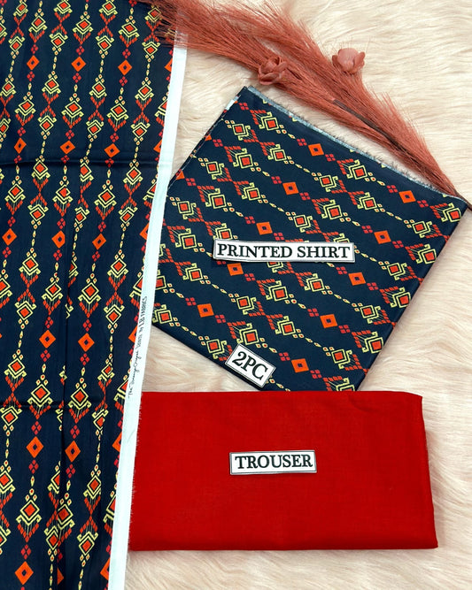 LAWN PRINTED COLLECTION BONANZA REPLICA LAWN 2PC